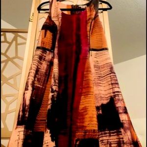 Bar ||| Sleeveless Modern Print Dress